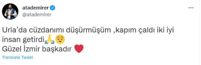 İzmir'de cüzdanını düşüren Ata Demirer, yaşadığı olay karşısında şaşkınlık içinde kaldı