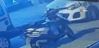 Kağıthane'de maskeli iki kişi motosikleti böyle çaldı