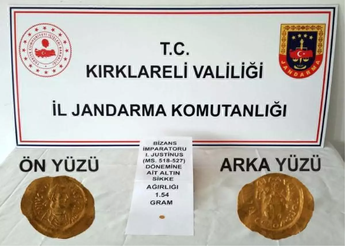 Kırklareli gündem haberleri | Kırklareli'de Bizans dönemine ait sikke ele geçirildi