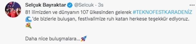 Selçuk Bayraktar Teknofest'te horon oynadı