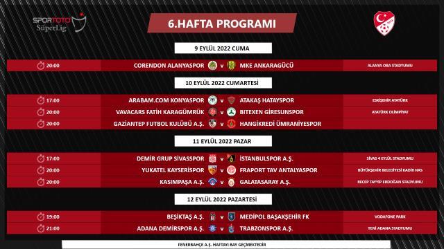TFF, Süper Lig'de 9 haftalık programı açıkladı! İşte dev derbilerin tarihleri