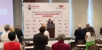 Ümit Özdağ 'Anadolu Kalesi Projesi'nin tanıtım toplantısında konuştu