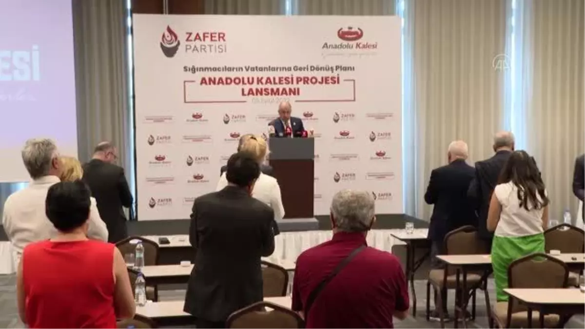 Ümit Özdağ 'Anadolu Kalesi Projesi'nin tanıtım toplantısında konuştu