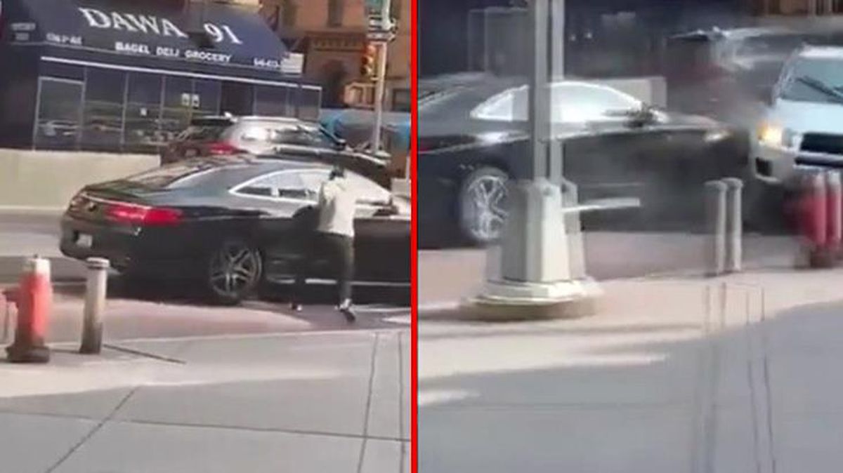 ABD'de filmleri aratmayacak soygun! Önce araca çarptı, sonra camı kırıp binlerce doları çaldı