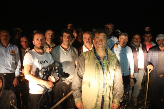 Sanatçı Aydın Aydın'ın 'Tırpankeş' filminin setinde korkutan yangın