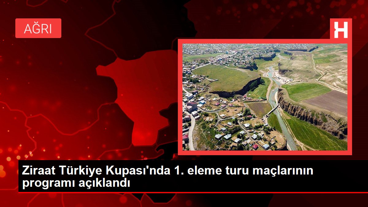Ziraat Türkiye Kupası'nda 1. eleme turu maçlarının programı açıklandı
