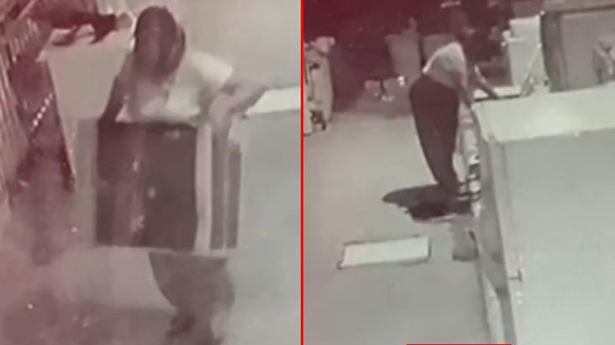 Antalya'da bir kadın, iki kişinin zor taşıdığı 50 kiloluk klima motorunu tek başına çaldı