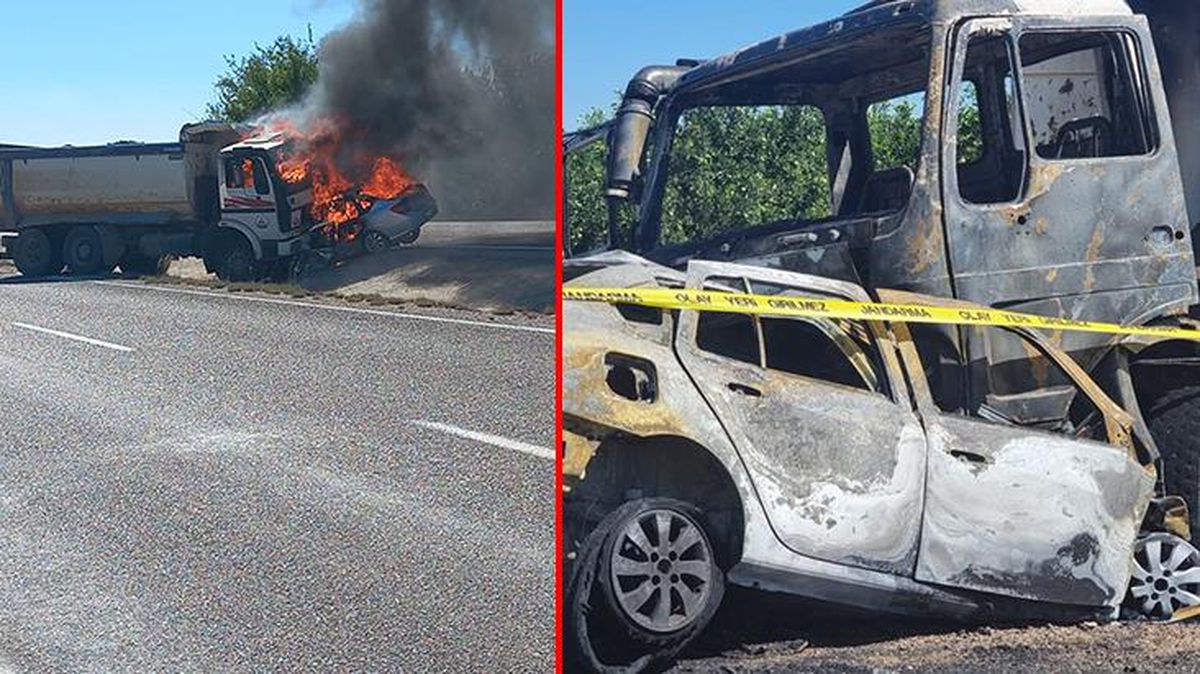 Çalıntı otomobille kaza yapan şahıs, yanarak hayatını kaybetti