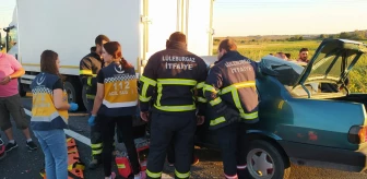 Kırklareli haberleri: Kırklareli'nde park halindeki kamyonete çarpan otomobilin sürücüsü öldü