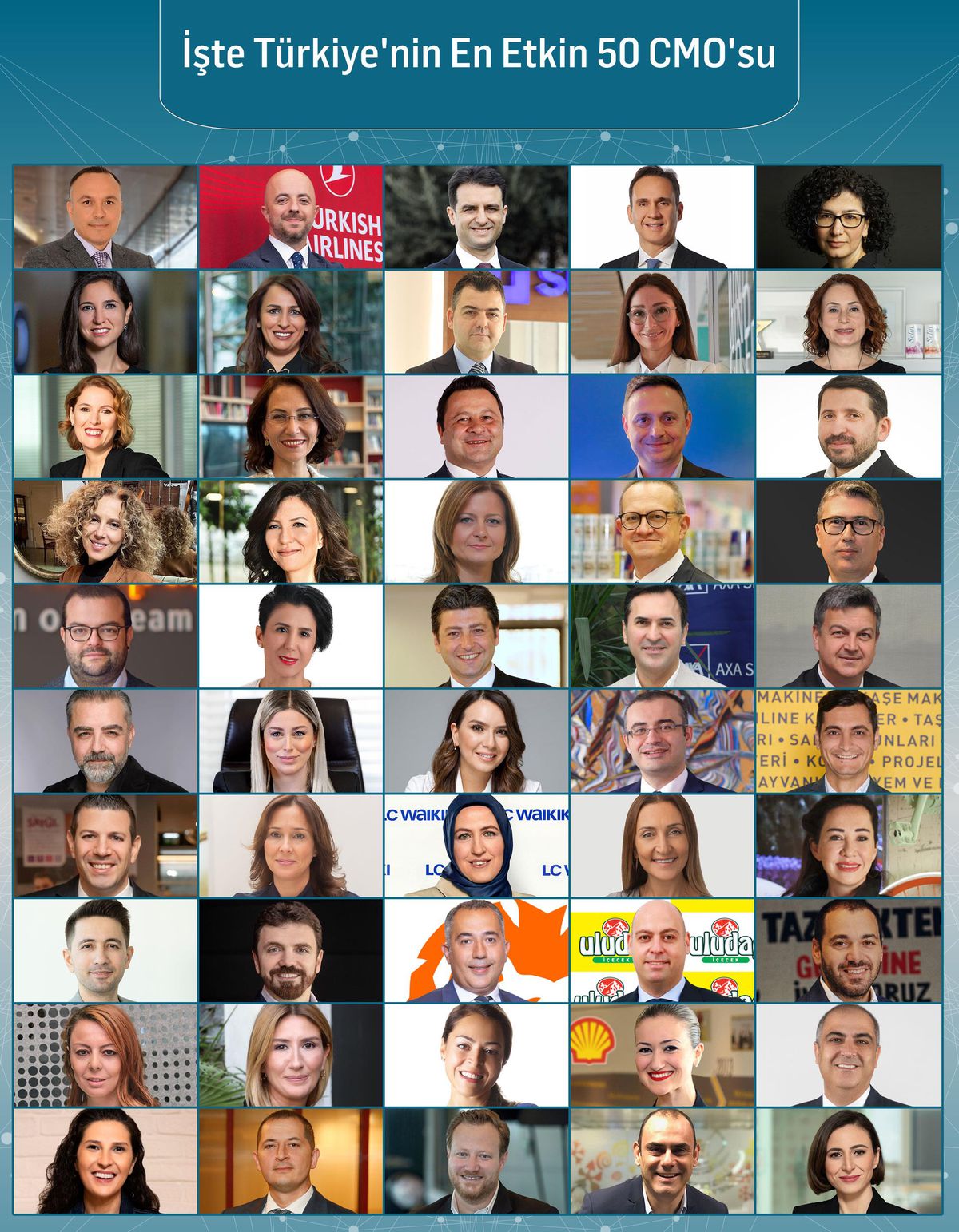 Türkiye'nin 'En Etkin 50 CMO'su açıklandı, listede önemli isimler yer alıyor!