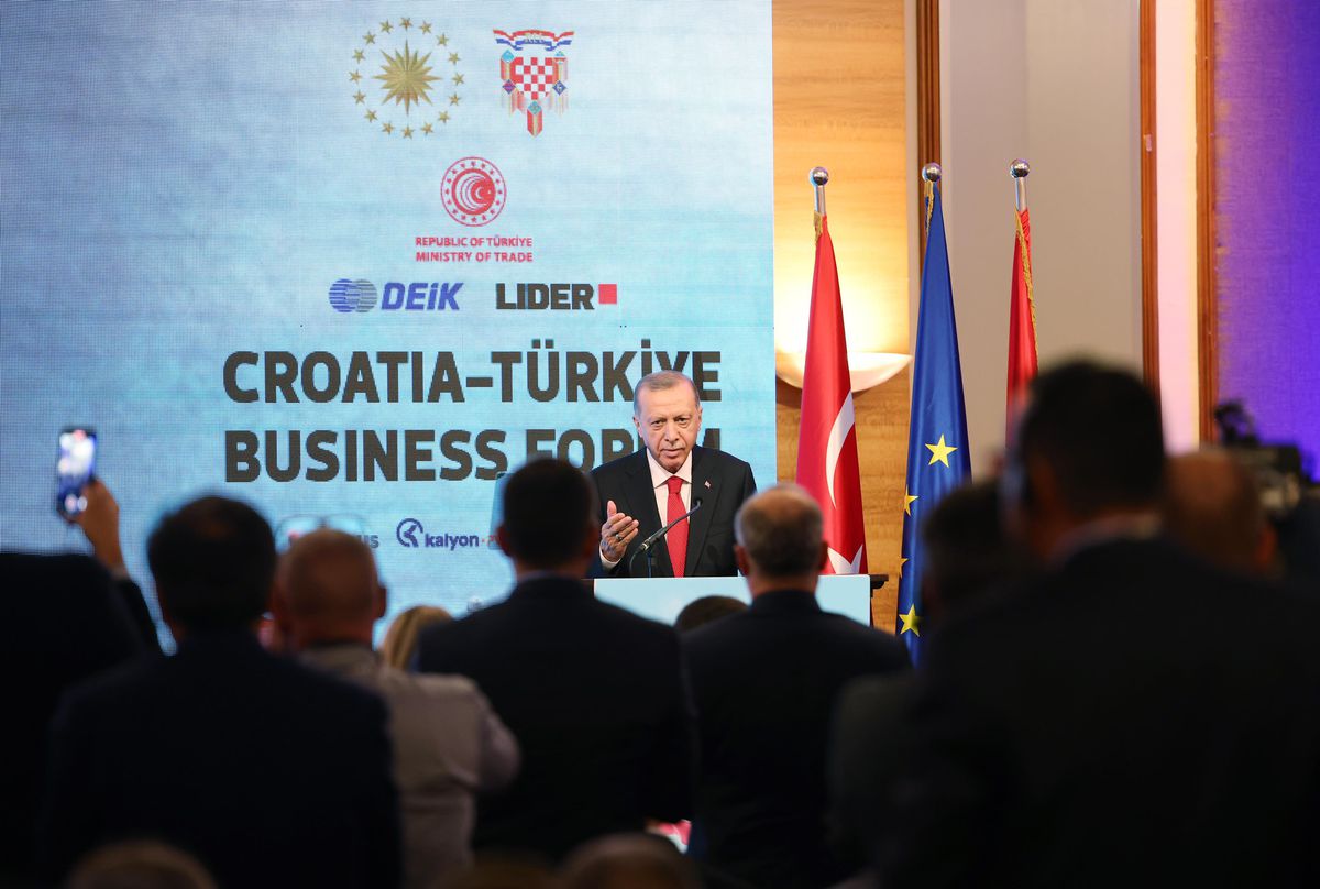 Cumhurbaşkanı Erdoğan, Türkiye-Hırvatistan İş Forumu'nda konuştu-2