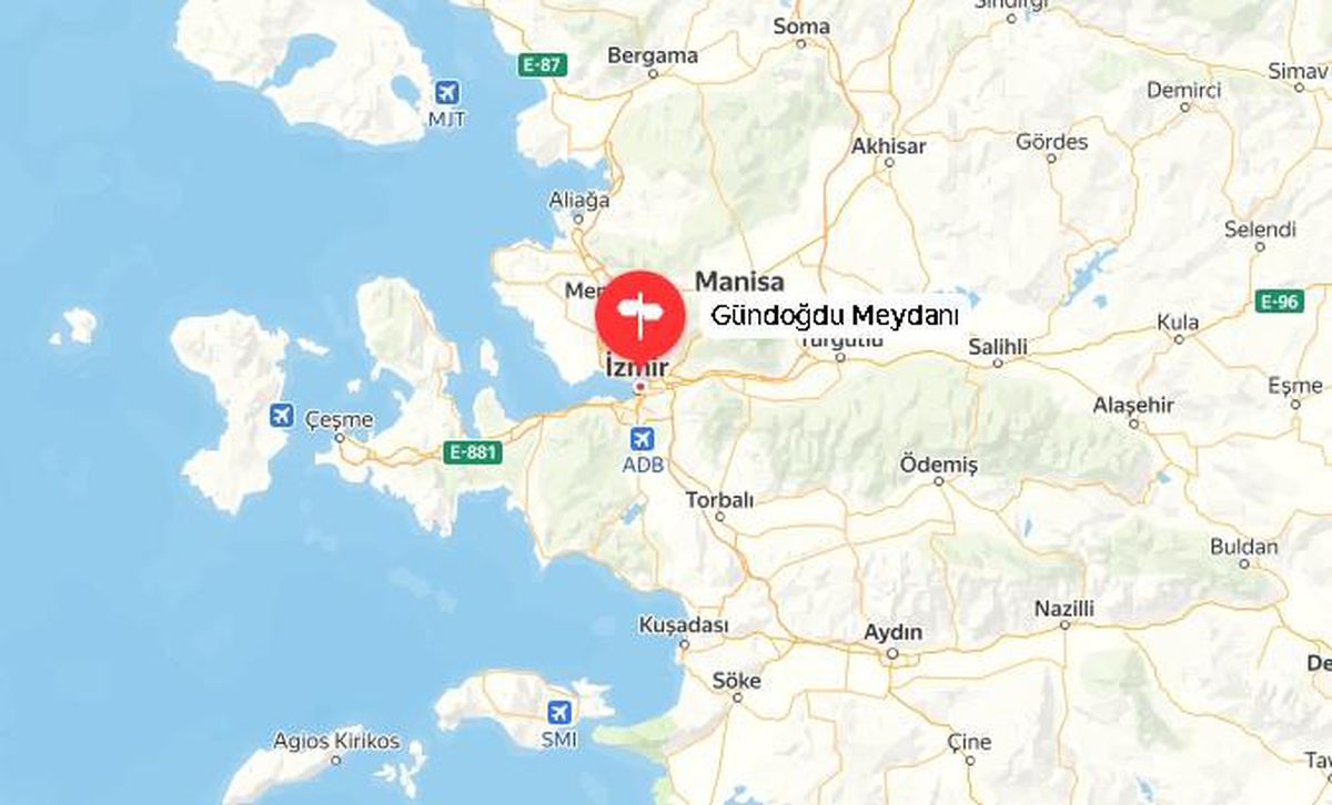 İzmir Gündoğdu Meydanı nerede, haritadaki yeri neresidir? İzmir Gündoğdu Meydanı hangi ilçede bulunuyor?