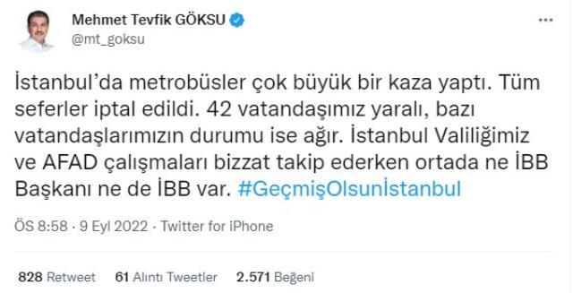 Avcılar'daki metrobüs kazası sonrası Ekrem İmamoğlu sosyal medyada gündem oldu