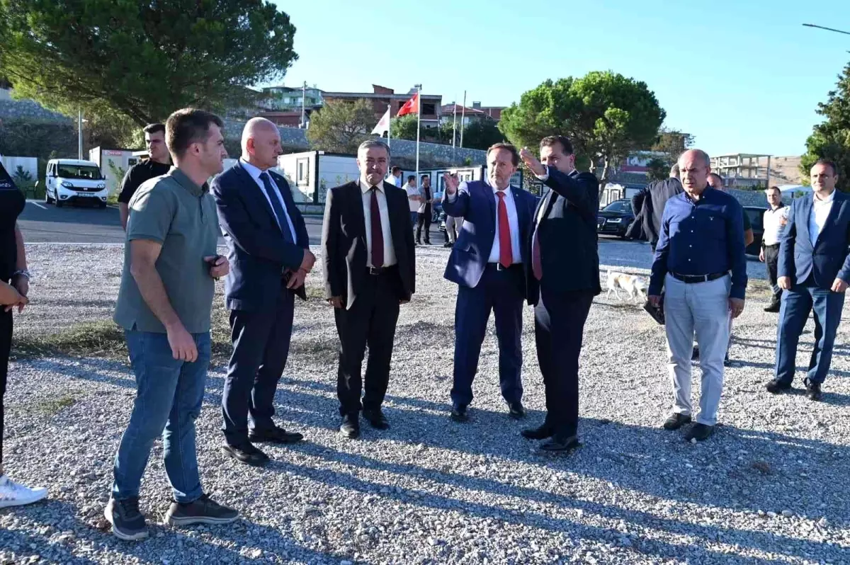 Başkan Orkan Kabakdere ve Üçpınar'da yatırımları inceledi