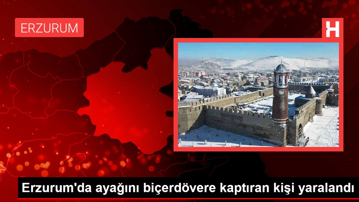 Erzurum sağlık haberi: Erzurum'da ayağını biçerdövere kaptıran kişi yaralandı