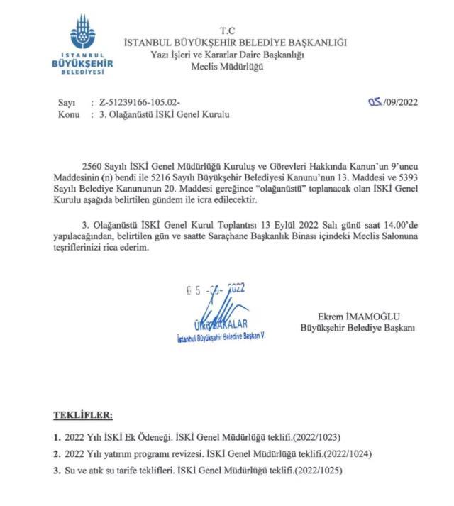 İstanbul'da suya zam geliyor