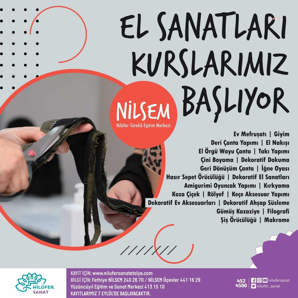 Bursa haberi! Nilüfer Belediyesi Sürekli Eğitim Merkezi Kursları İçin Kayıtlar Başladı