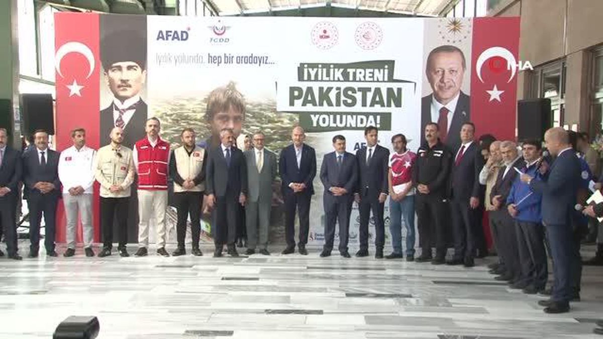 Ankara genel haberleri | Pakistan'a '4. İyilik Treni' Tarihi Ankara Garı'ndan yola çıktı