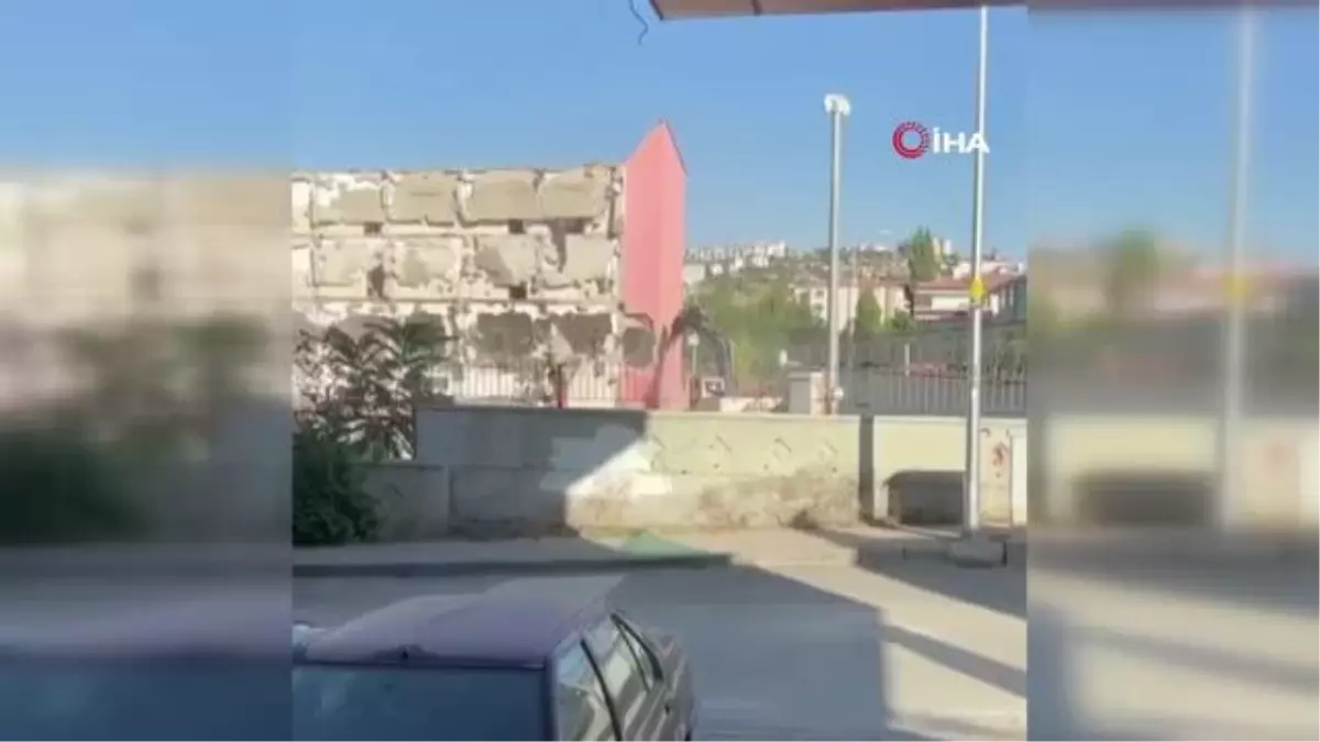 Son dakika haber... Yıkım sırasında facianın eşiğinden dönüldü...O anlar kamerada