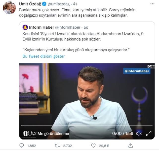 'Açın kombileri' sözüyle fenomen olan Abdurrahman Uzun, bu kez 9 Eylül hakkındaki sözlerine tepki topladı 'Açın kombileri' sözüyle fenomen olan Abdurrahman Uzun, bu kez 9 Eylül hakkındaki sözlerine tepki topladı