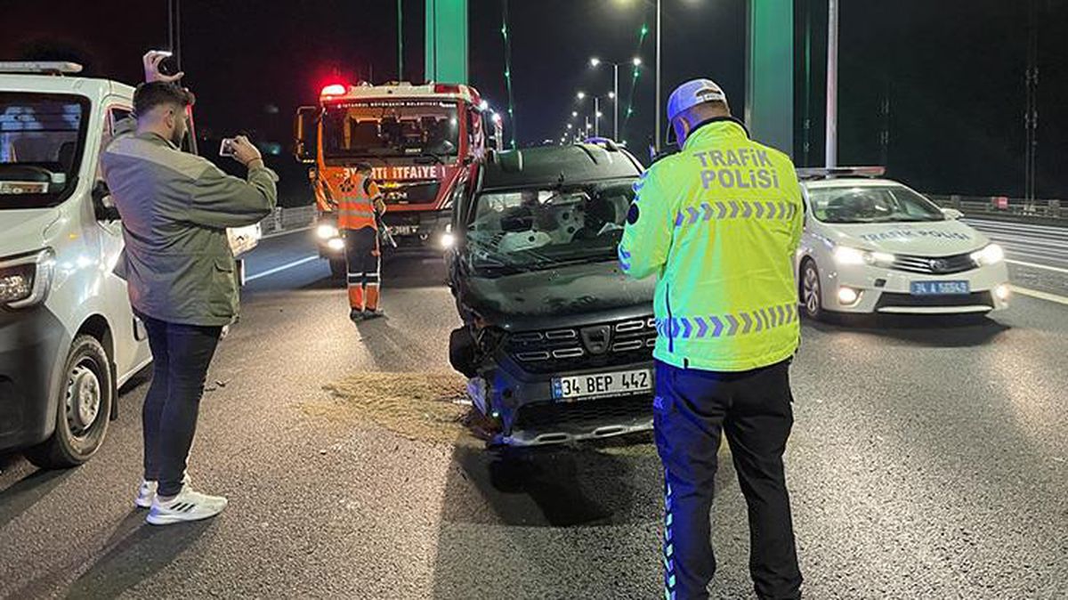 FSM'de 'dur' ihtarına uymayan sürücü, polislere çarpıp kaçtı! İkinci kazada yakayı ele verdi