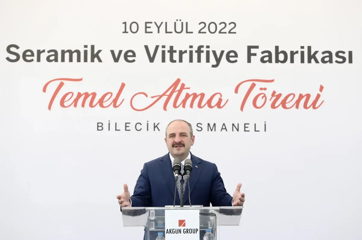 Bilecik gündem haberi: Sanayi ve Teknoloji Bakanı Varank, Bilecik'te temel atma töreninde konuştu (1)