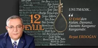 Reşat Erdoğan'dan 12 Eylül tepkisi