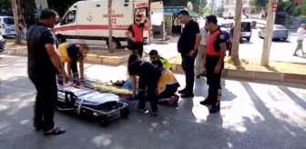 Otomobilin çarptığı kadın yaralandı