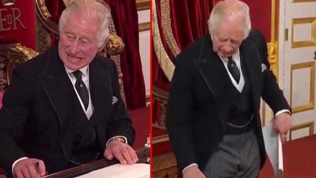 Deftere yanlış tarih atan Kral Charles kaleme sinirlenip odayı terk etti: Lanet şeye tahammül edemiyorum