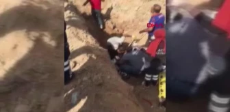 Son dakika haber | Elazığ'da altyapı çalışmasında göçük 1 yaralı
