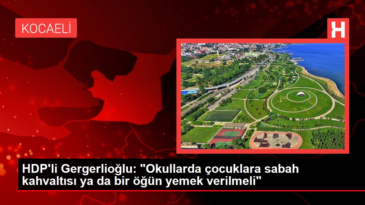 HDP'li Gergerlioğlu: 'Okullarda çocuklara sabah kahvaltısı ya da bir öğün yemek verilmeli'