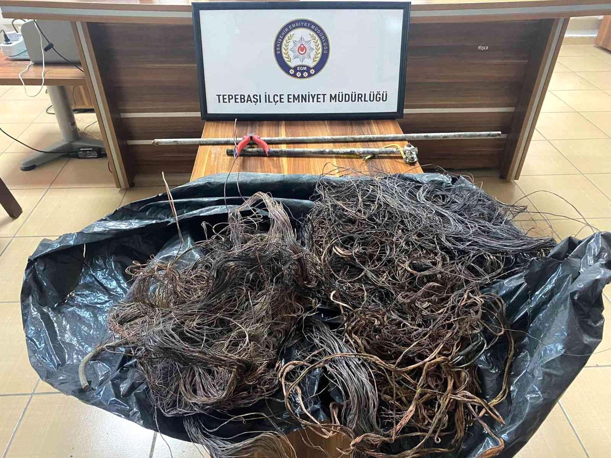 Kablo yakan 2 şüpheli şahıs yakalandı