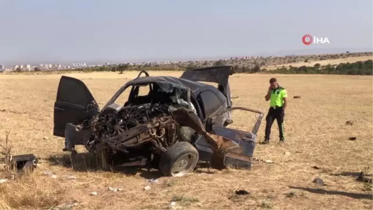 Kontrolden çıkan otomobil takla atıp tarlaya uçtu: 4 yaralı