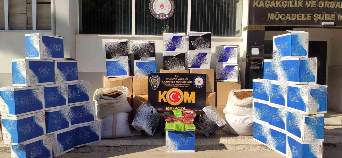 Malatya 3. sayfa: Malatya'da kaçak sigara operasyonu