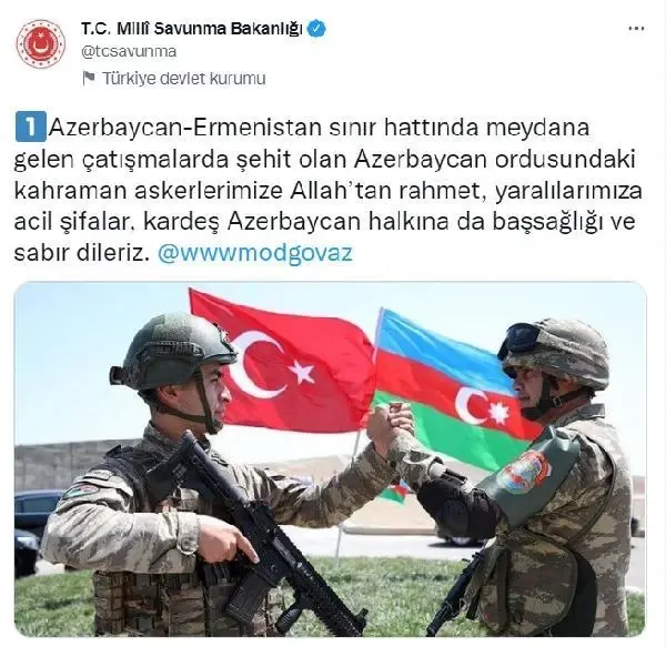 Son dakika haberleri... MSB: Türkiye olarak her zaman öz kardeşlerimizin yanındayız Son dakika haberleri... MSB: Türkiye olarak her zaman öz kardeşlerimizin yanındayız