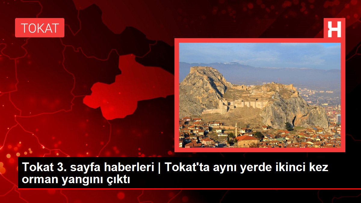 Tokat 3. sayfa haberleri | Tokat'ta aynı yerde ikinci kez orman yangını çıktı