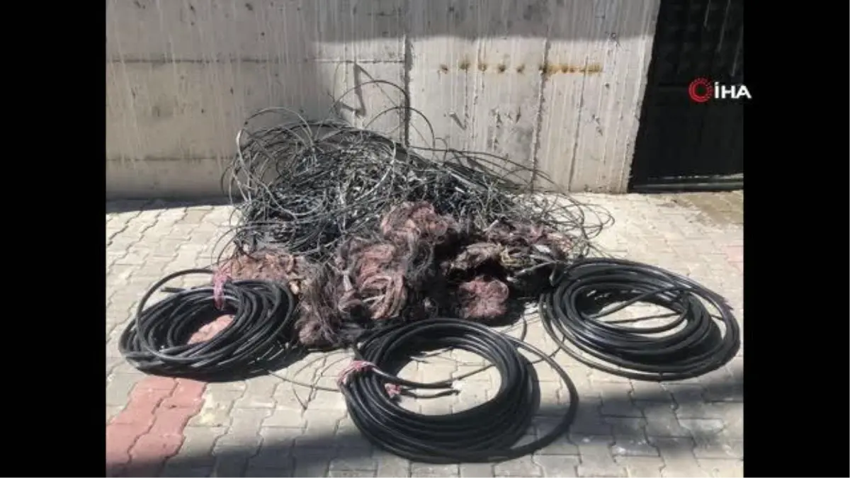 Kablo hırsızı 4 kişi tutuklandı