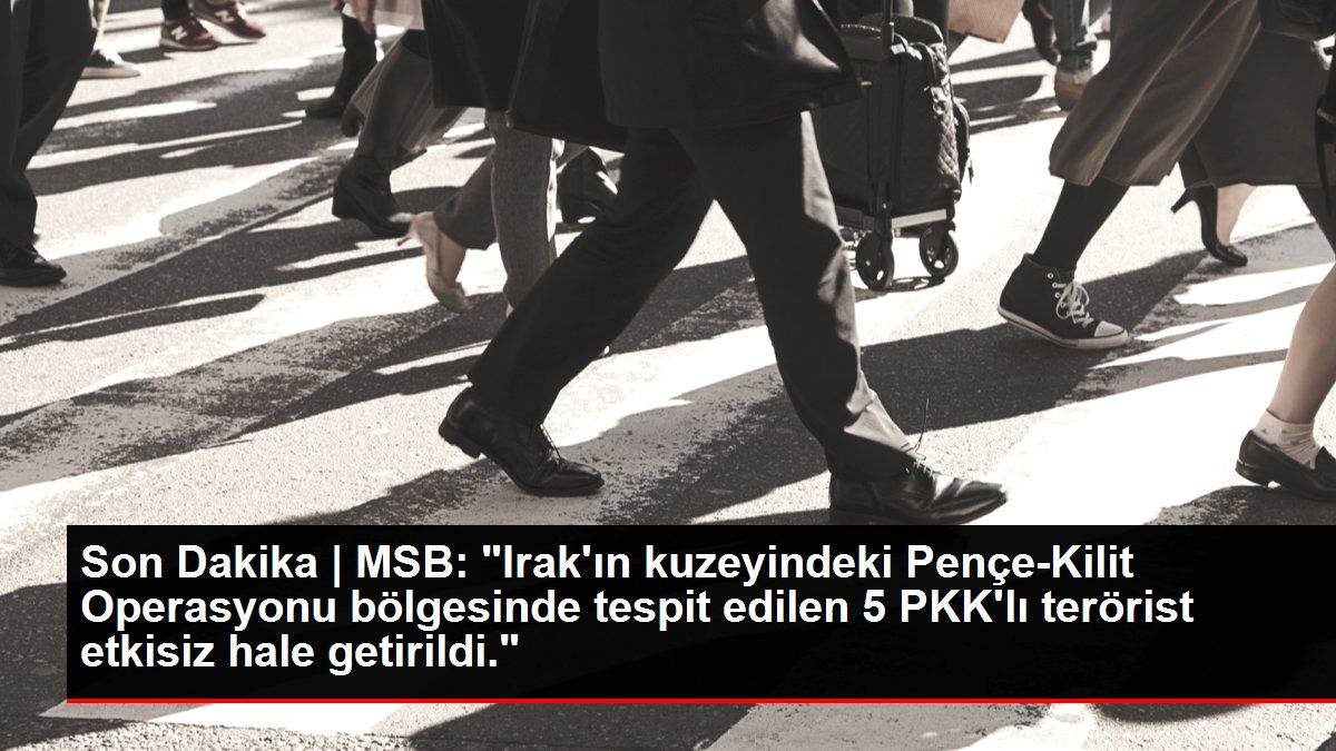 Pençe-Kilit Operasyonu bölgesinde 5 PKK'lı terörist etkisiz hale getirildi