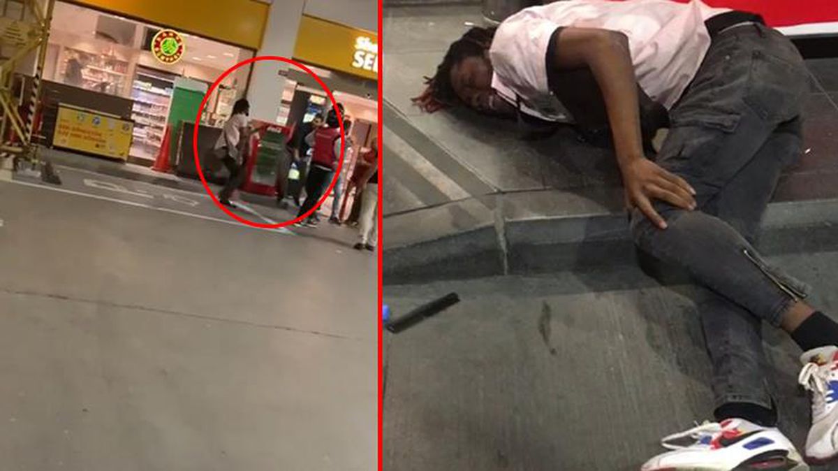 Afrika uyruklu şahıs feci şekilde dövüldü, vatandaşlar olayı sadece izledi