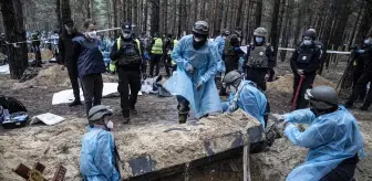 İzyum'da bulunan mezarlar otopsi için açılıyor