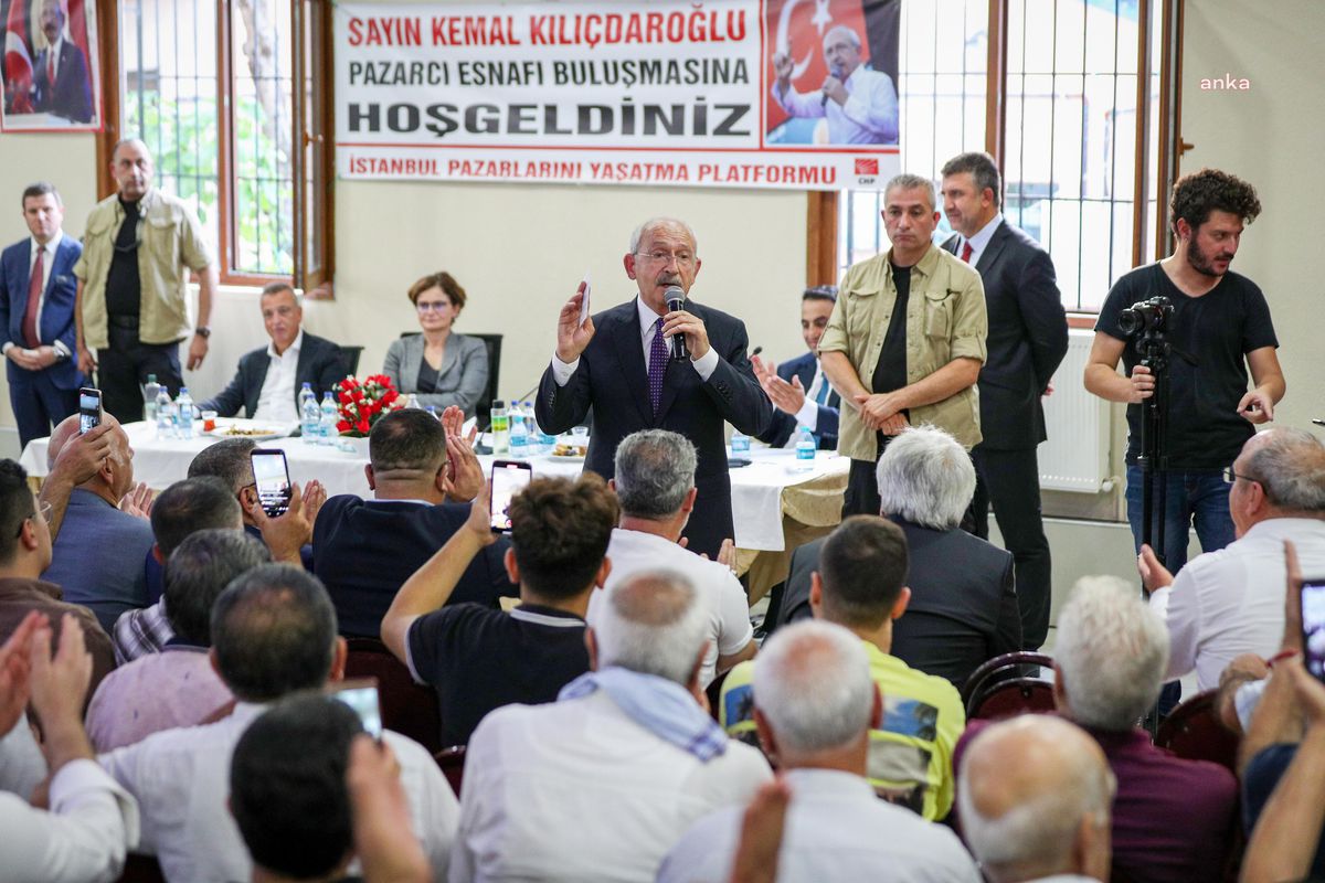 Tokat haberleri! Kılıçdaroğlu, İstanbul'da Pazar Esnafıyla Bir Araya Geldi