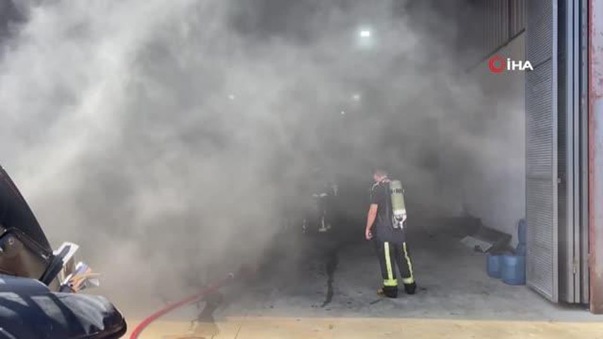 Son Dakika | Tekne bakımı yapılan depoda çıkan yangın: 1 yaralı