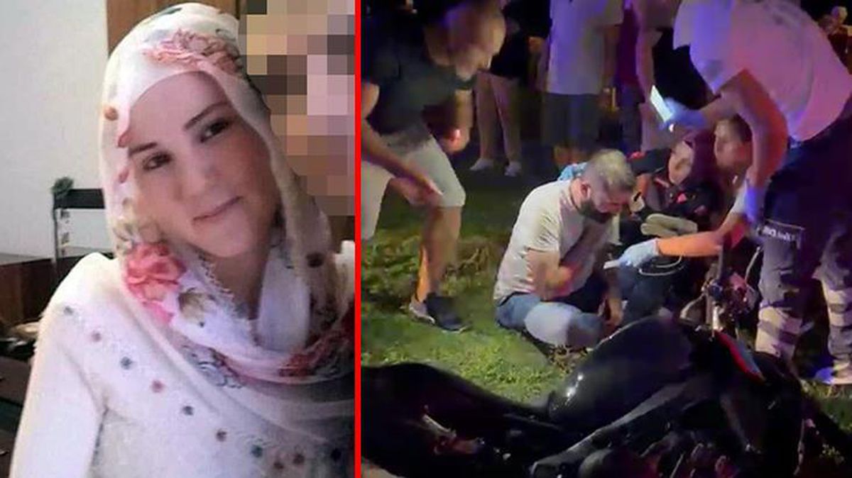 Motosikletin çarptığı ikiz bebek bekleyen kadın hayatını kaybetti