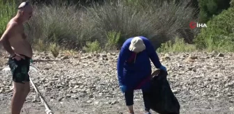 Uluslararası Kıyı Temizleme Günü'nde çevre temizliği yapıldı: 1 saatte 91 kilo çöp toplandı