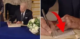 Biden kameralardan yine kaçamadı, bu seferki gündemi kopya kağıdı