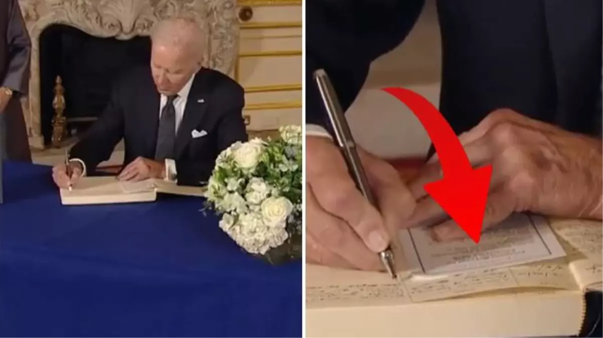 Biden kameralardan yine kaçamadı, bu seferki gündemi kopya kağıdı