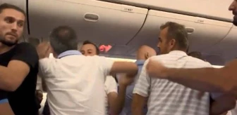 Gaziantep Futbol takımının bulunduğu Trabzon-İstanbul uçağında kavga çıktı
