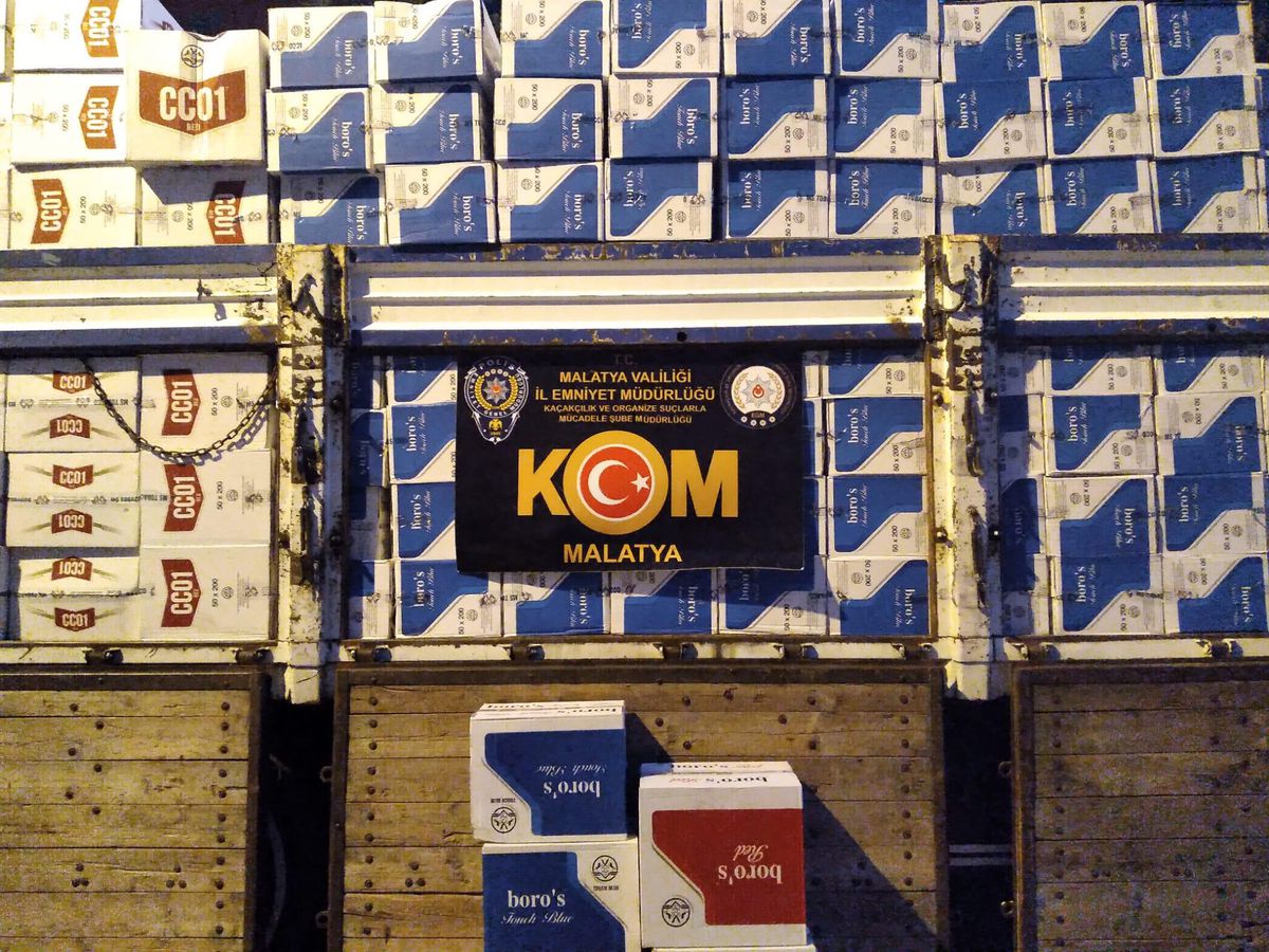 Malatya haberleri! Malatya'da 7 milyon 340 bin makaron ele geçirildi