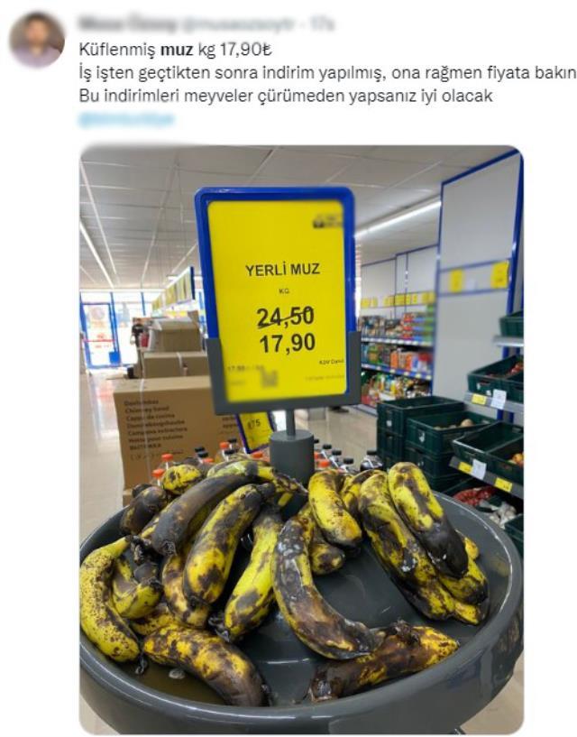 Zincir markette 'Yerli' diye satılan muz hem görüntüsü hem de fiyatıyla tartışma yarattı