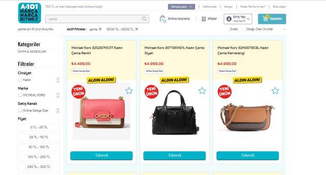 A101'de 5 bin TL'ye çanta satıldığı iddiası A101'de 5 bin TL'ye çanta satıldığı iddiası